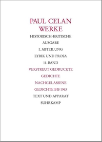 Verstreut gedruckte Gedichte. Nachgelassene Gedichte bis 1963