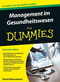 Management im Gesundheitswesen fur Dummies voorzijde