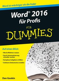 Word 2016 fur Profis fur Dummies