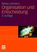 Organisation Und Entscheidung voorzijde