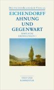 Sämtliche Erzählungen 1. Ahnung und Gegenwart