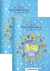 ABC der Tiere 1 · Schreiblehrgang Druckschrift Teil A und B - zu Lesen in Silben (Silbenfibel®) · Ausgabe Bayern voorzijde