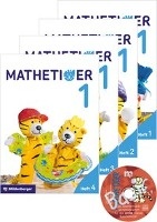 Mathetiger 1 - Jahreszeiten-Hefte (4 Hefte). Neubearbeitung voorzijde