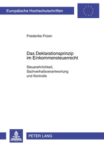 Das Deklarationsprinzip Im Einkommensteuerrecht