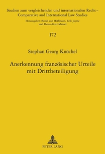 Anerkennung Franzoesischer Urteile Mit Drittbeteiligung