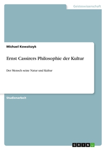 Ernst Cassirers Philosophie der Kultur voorzijde