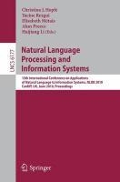Natural Language Processing and Information Systems voorzijde