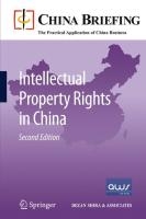 Intellectual Property Rights in China voorzijde
