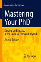 Mastering Your PhD voorzijde