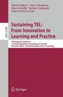 Sustaining TEL: From Innovation to Learning and Practice voorzijde