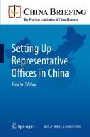 Setting Up Representative Offices in China voorzijde