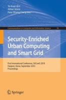 Security-Enriched Urban Computing and Smart Grid voorzijde