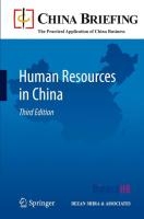 Human Resources in China voorzijde