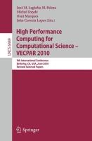 High Performance Computing for Computational Science - VEC