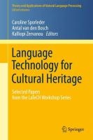 Language Technology for Cultural Heritage voorzijde