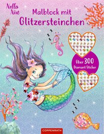 Malblock mit Glitzersteinchen