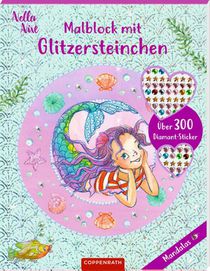 Malblock mit Glitzersteinchen: Mandalas