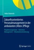 Zukunftsorientiertes Personalmanagement in Der Ambulanten (Alten-)Pflege voorzijde
