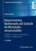Klausurtraining Mathematik Und Statistik Fur Wirtschaftswissenschaftler