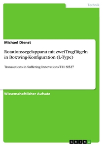 Rotationssegelapparat mit zwei Tragflügeln in Boxwing-Konfiguration (L-Type)