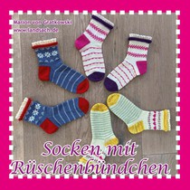 Socken mit Rüschenbündchen