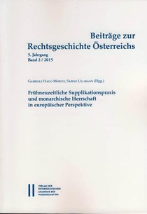 Beitrage Zur Rechtsgeschichte Osterreichs: 5. Jahrgang Band 2/2015