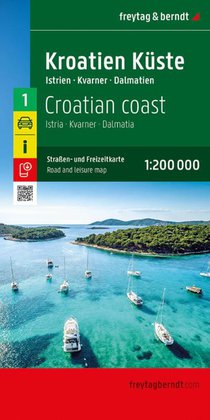 Croatian Coast Road and Leisure map