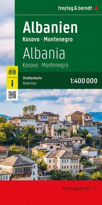 Albania - Kosovo, Montenegro Road and Leisure Map voorzijde