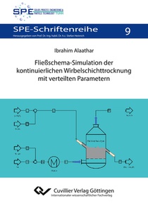 Fließschema-Simulation der kontinuierlichen Wirbelschichttrocknung mit verteilten Parametern