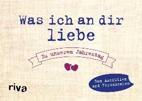 Was ich an dir liebe - Zu unserem Jahrestag voorzijde