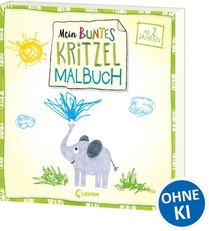 Mein buntes Kritzel-Malbuch (Elefant)