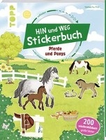 Das Hin-und-weg-Stickerbuch. Pferde und Ponys voorzijde