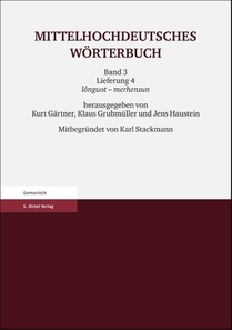 Mittelhochdeutsches Wörterbuch. Dritter Band, Lieferung 4