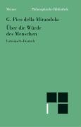 Über die Würde des Menschen. De hominis dignitate voorzijde