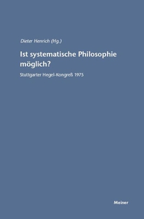 Ist systematische Philosophie moeglich?