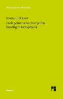 Prolegomena zu einer jeden künftigen Metaphysik, die als Wissenschaft wird auftreten können voorzijde