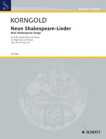 Korngold, E: Neun Shakespeare-Lieder