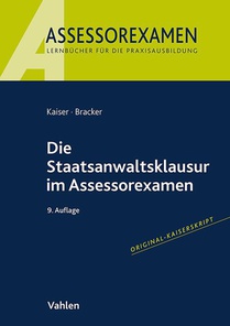 Die Staatsanwaltsklausur im Assessorexamen voorzijde