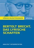 Erläuterungen zu Bertolt Brecht. Das lyrische Schaffen voorzijde