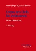 Corpus Iuris Civilis - Die Institutionen voorzijde