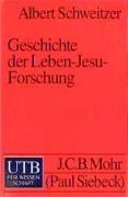 Geschichte der Leben-Jesu-Forschung voorzijde