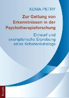 Zur Geltung von Erkenntnissen in der Psychotherapieforschung voorzijde