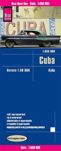 Reise Know-How Landkarte Kuba / Cuba (1:650.000) mit Havanna (1:50.000)