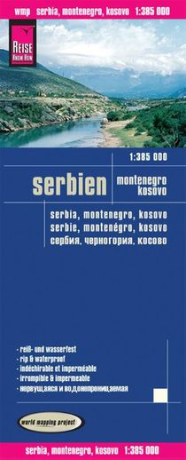 Reise Know-How Landkarte Serbien, Montenegro, Kosovo 1 : 385.000