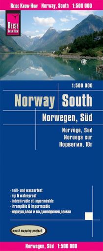 Reise Know-How Landkarte Norwegen, Süd / Norway, South (1:500.000)