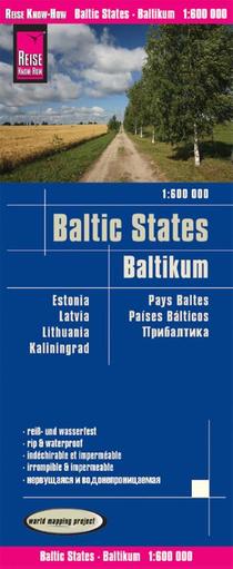 Reise Know-How Landkarte Baltikum / Baltic States (1:600.000) : Estland, Lettland, Litauen und Region Kaliningrad