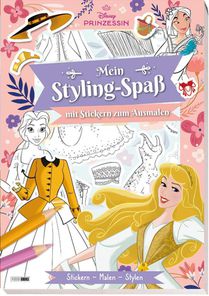 Disney Prinzessin: Mein Styling-Spaß mit Stickern zum Ausmalen - Stickern - Malen - Stylen