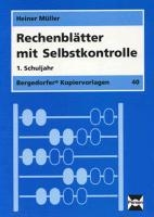 Rechenblätter mit Selbstkontrolle - 1. Klasse