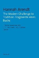 The Modern Challenge to Tradition: Fragmente eines Buchs voorzijde