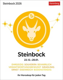Steinbock Sternzeichenkalender 2026 - Tagesabreißkalender - Ihr Horoskop für jeden Tag